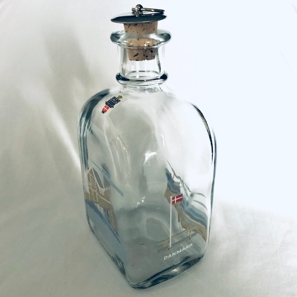 Vintage Holmegaard Danish Glass Bottle Decanter Michael Bang Danmark Beach House - Picture 6 of 7